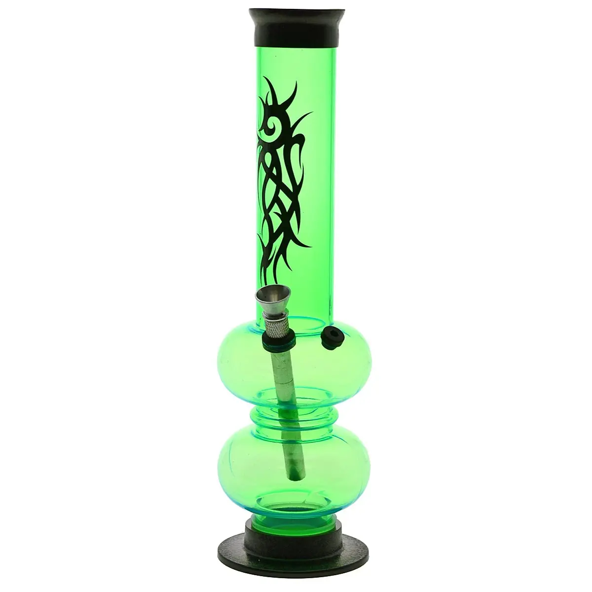 Bong de acrílico fluorescente "Tribal Fatso" 26 cm