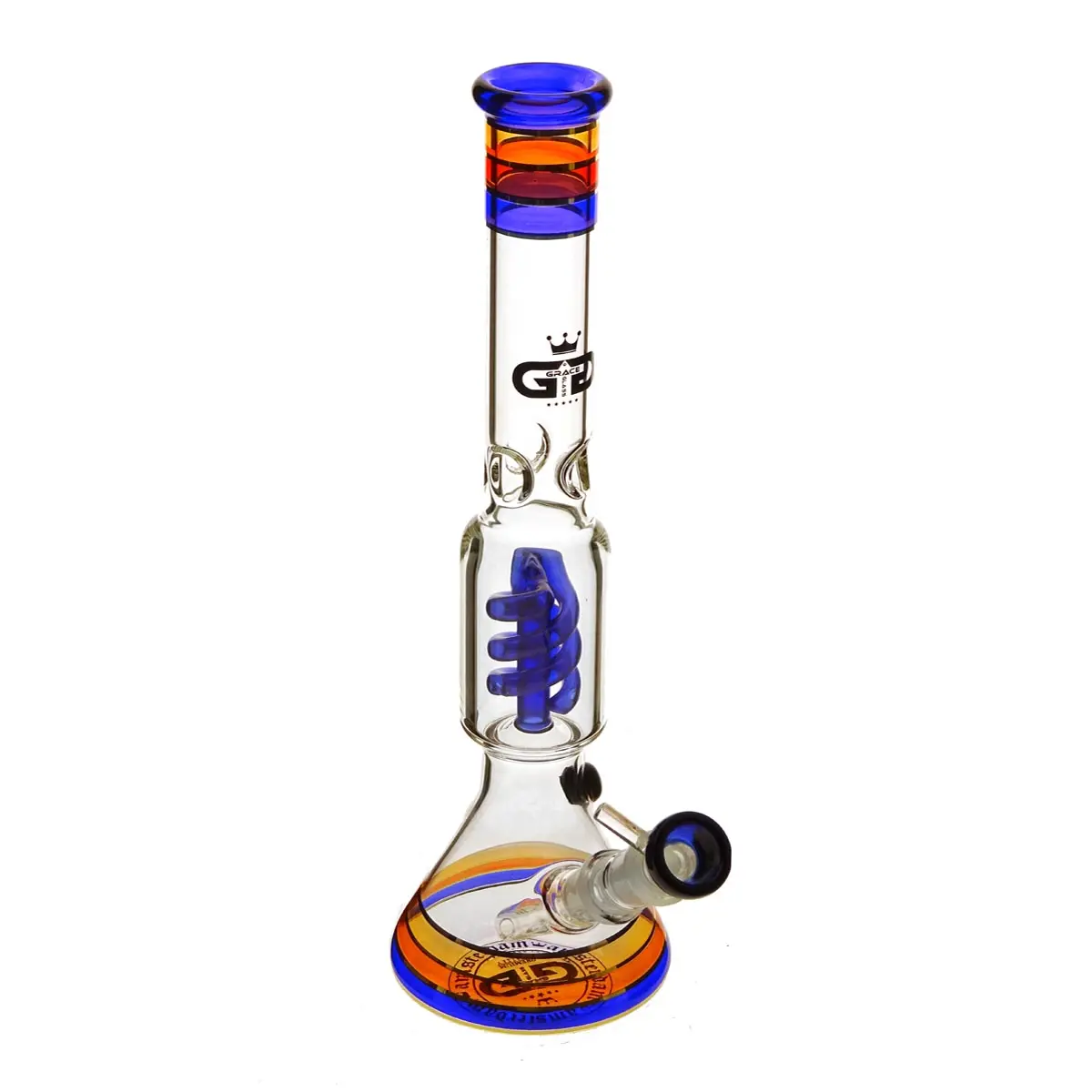 Cone GG Spyral bong de cristal 18.8 35cm azul