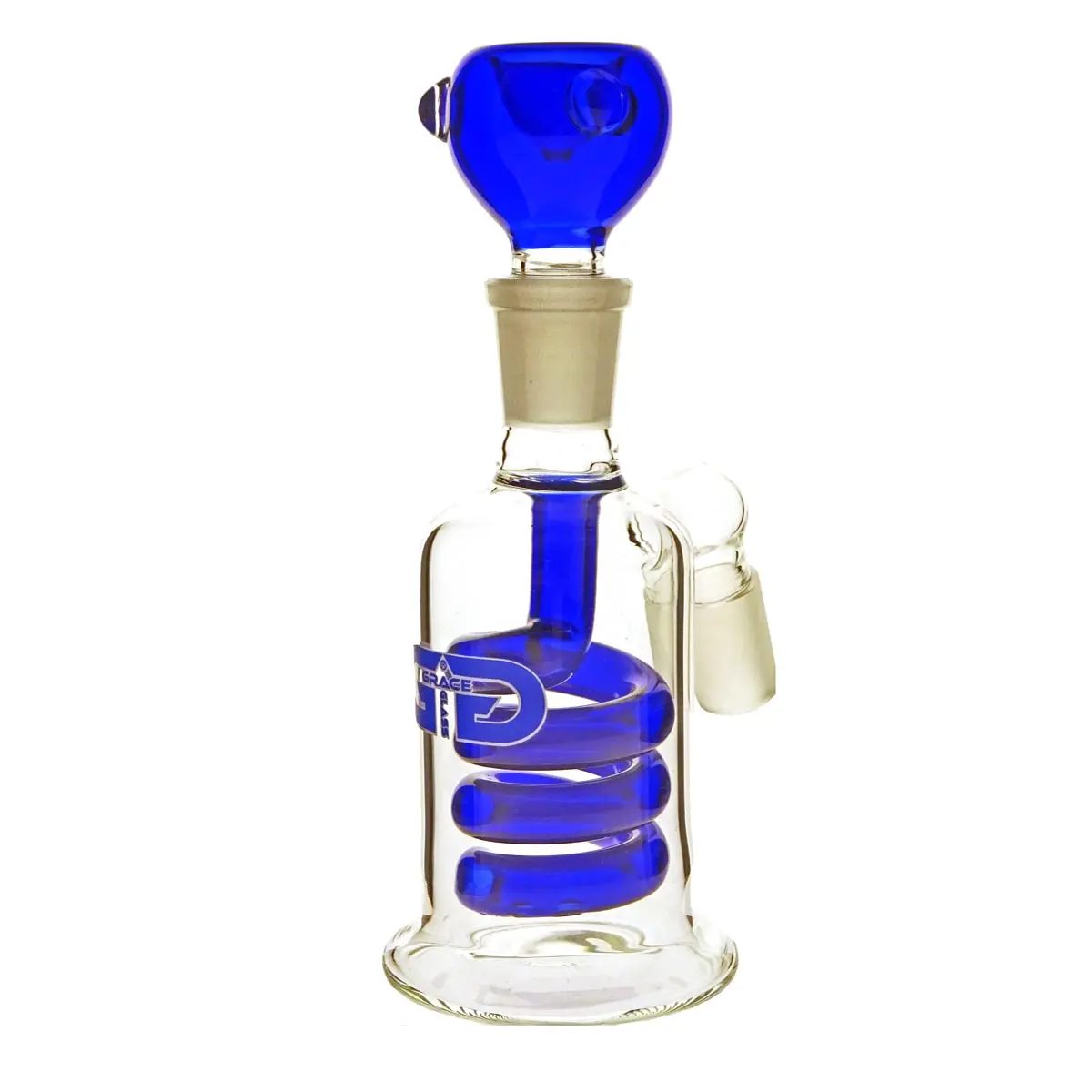 Preenfriador Grace Glass con perc espiral azul 18.8