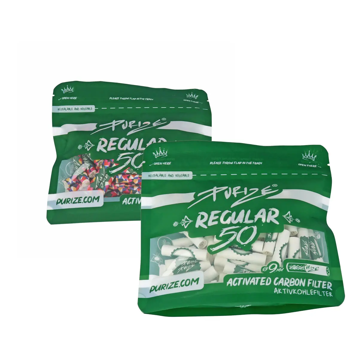 Filtro de carbón activado PURIZE® - Tamaño normal 50er