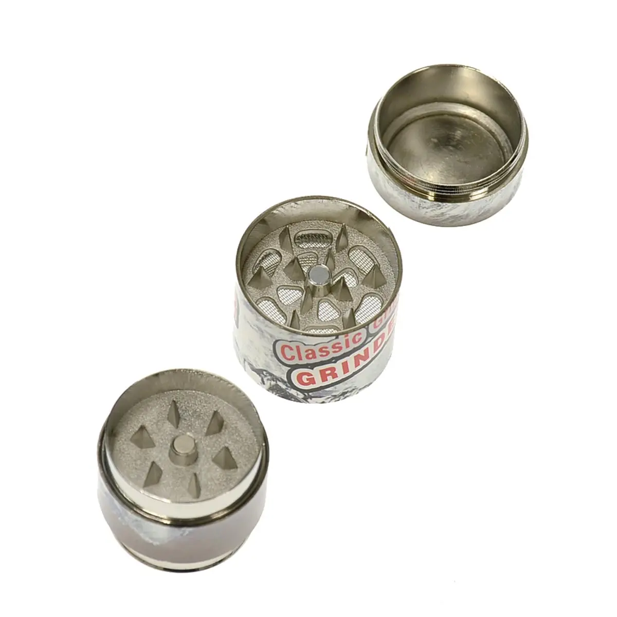 Grinder con tamiz lata de cerveza mini