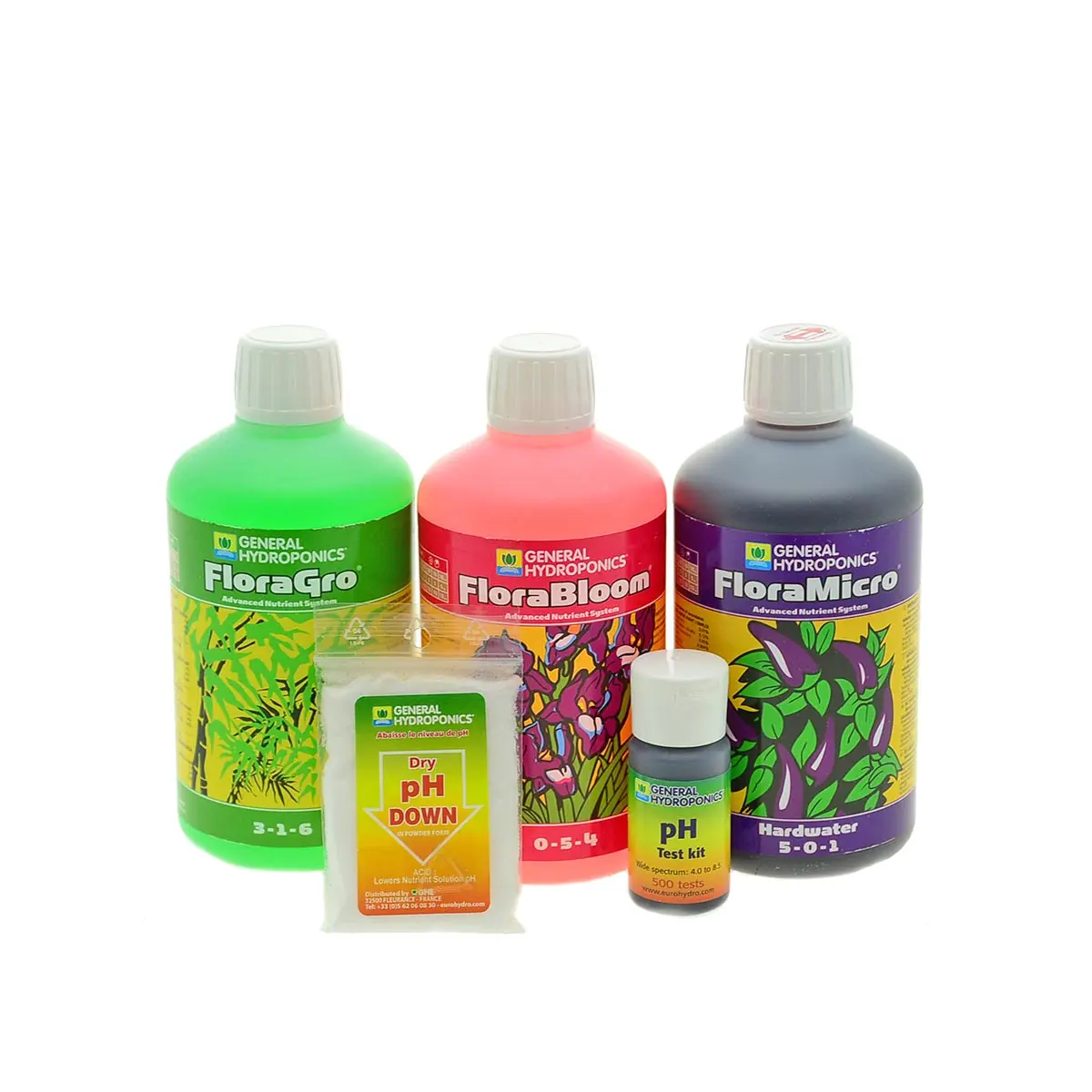 GHE - TriPak Flora Series agua dura