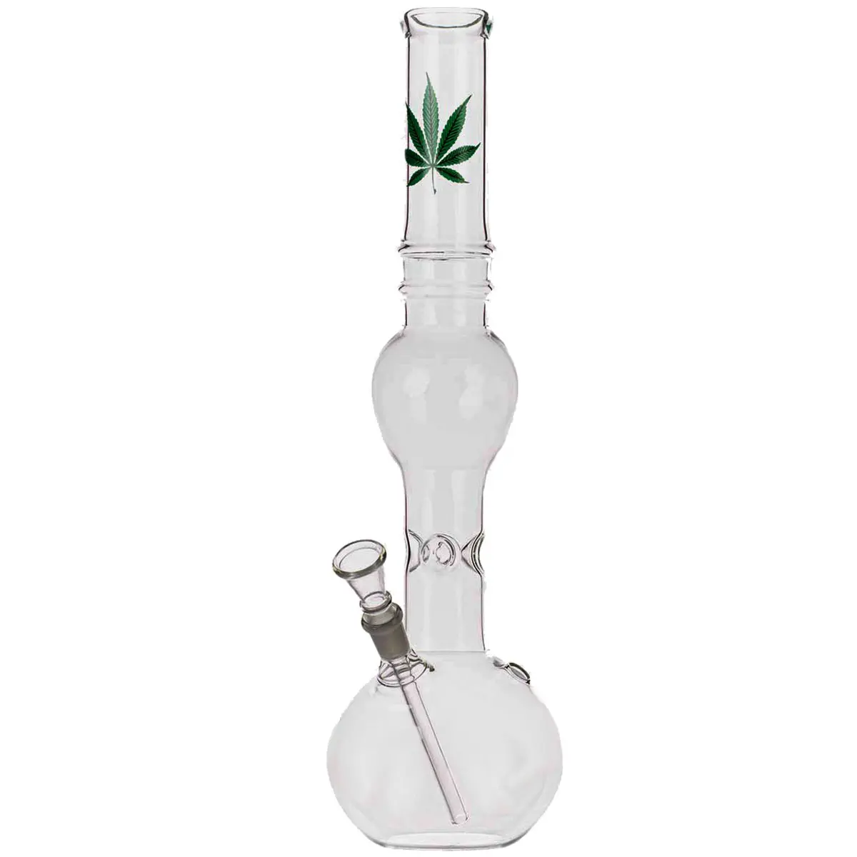 Bong con hielo "hoja de marihuana" 39cm