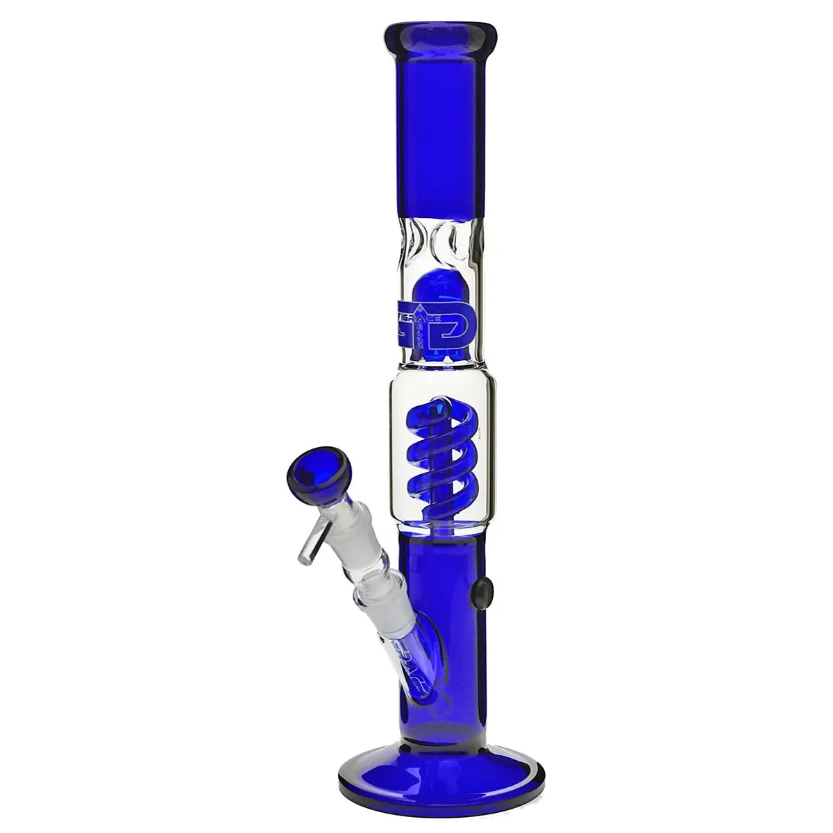 Grace Glass Bong "Straight Blue Samantha" 39cm