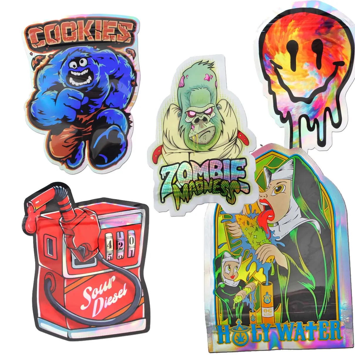 Bolsas de cierre rápido de Mylar