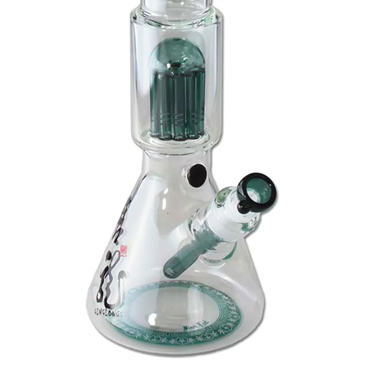 Bong de percolador 'Qinglong' de Black Leaf de 49 cm. cono