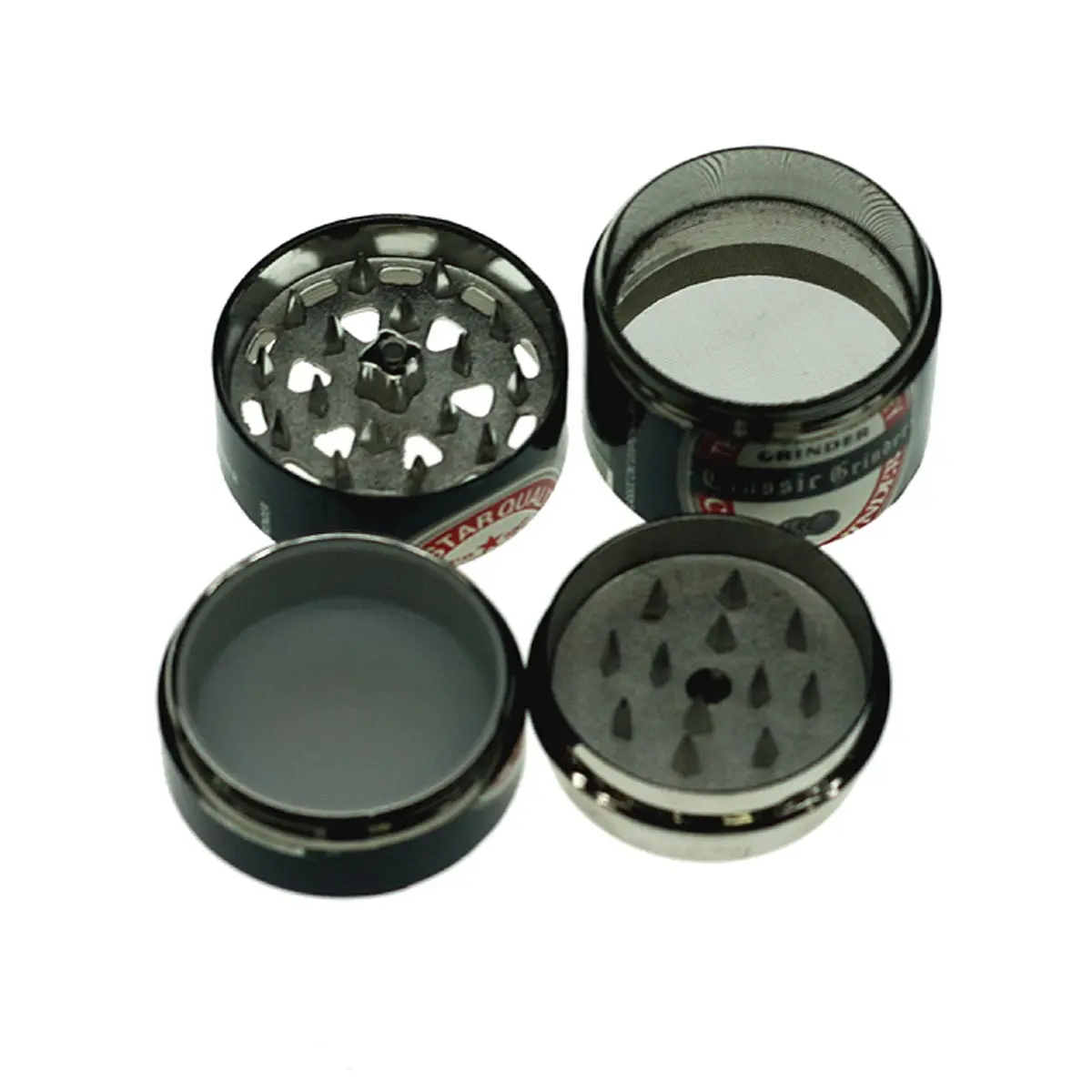 Grinder con tamiz lata de cerveza