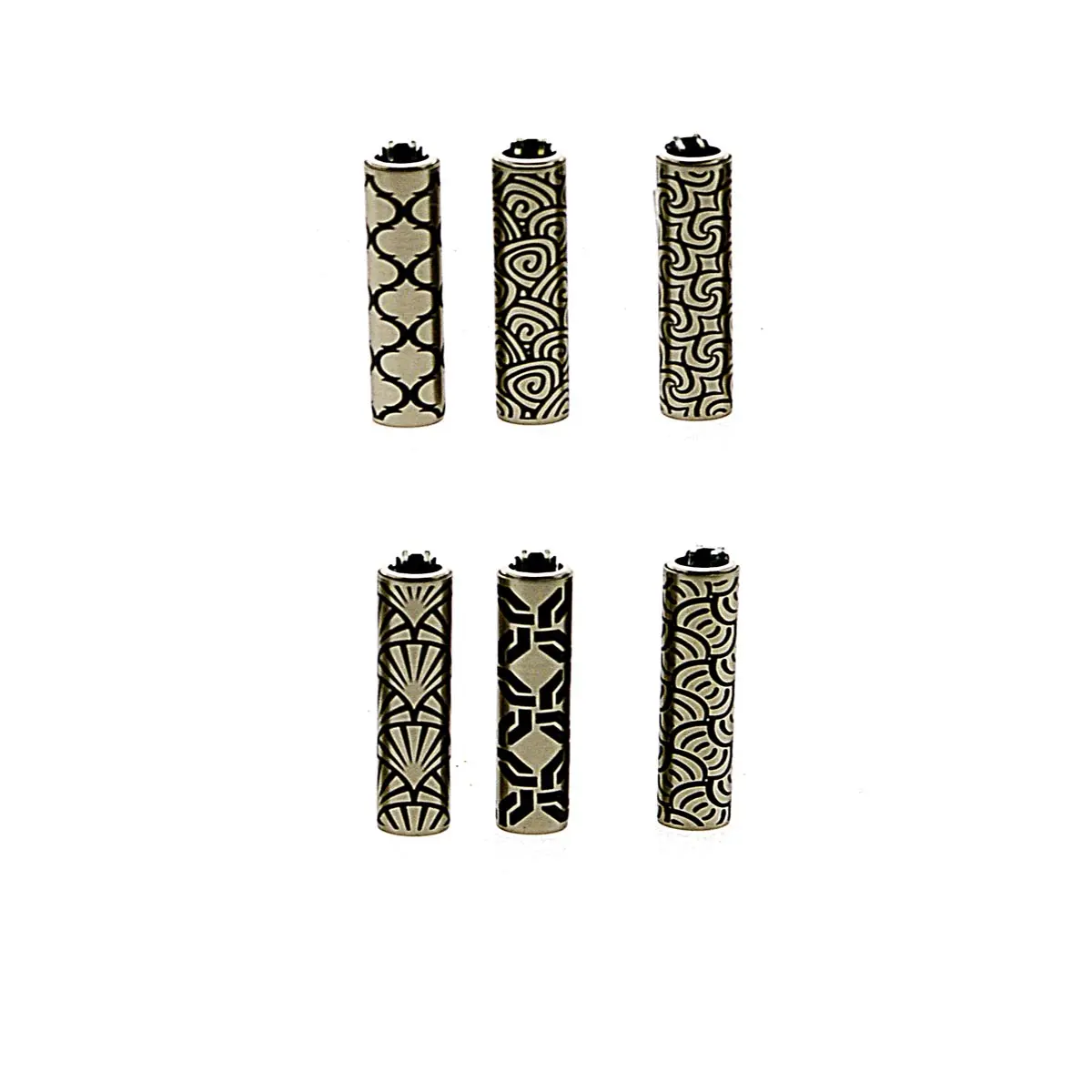 Clipper mechero con funda de métal - Geometric