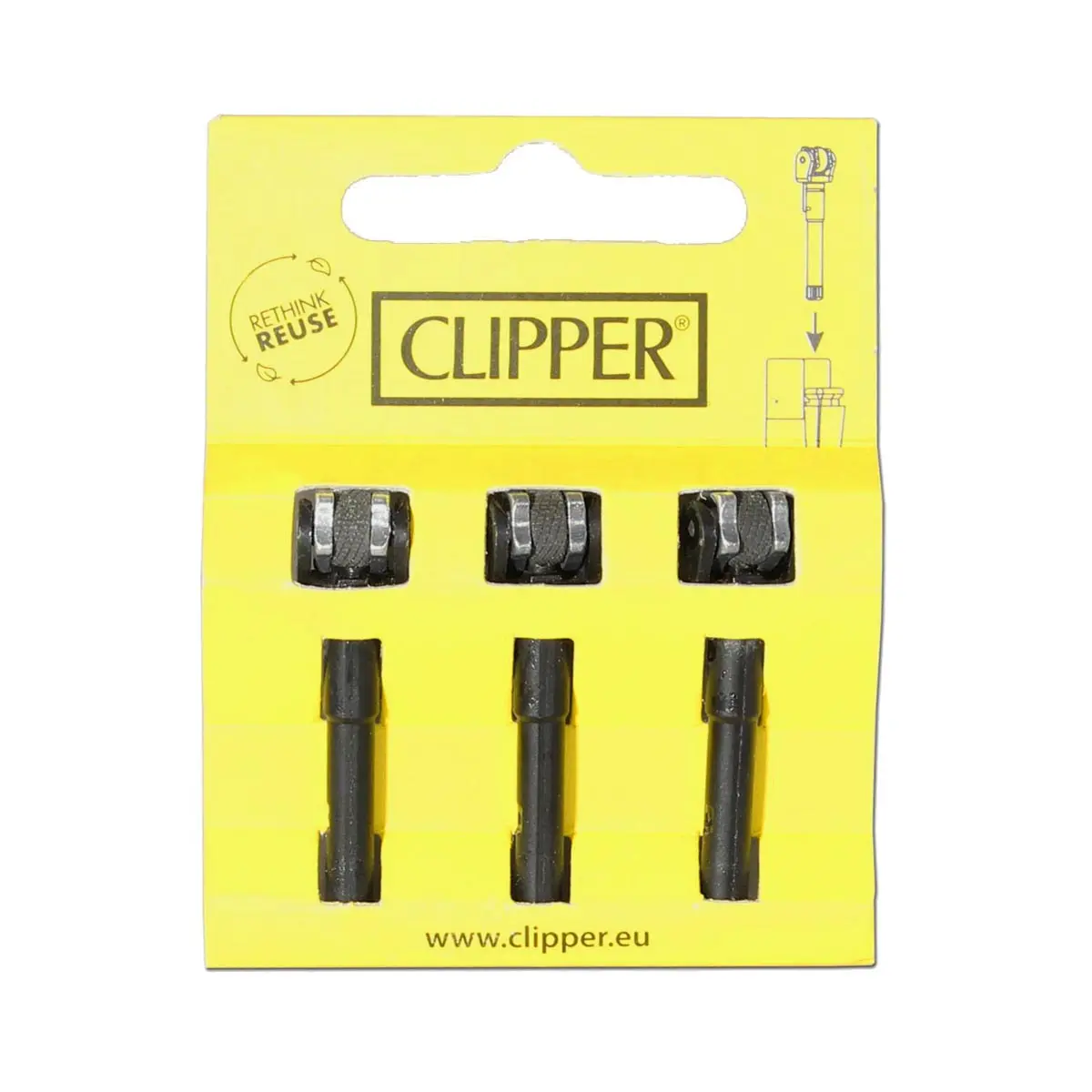 Sistema de pedernal de recambio para Clipper