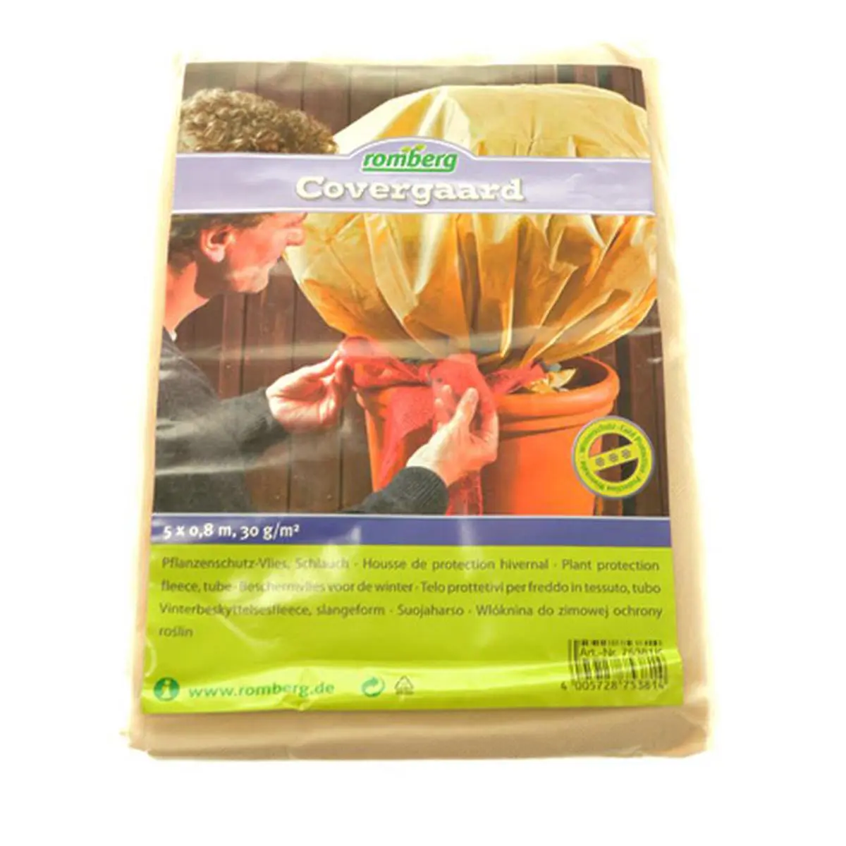 Vellón de protección contra heladas 5 x 0,8 m, 30g/m²