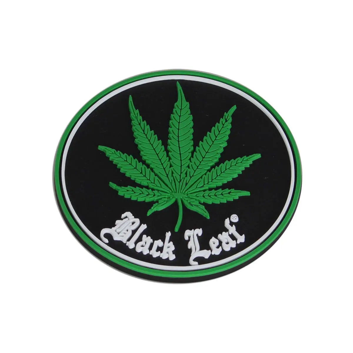 Posavasos de silicona Black Leaf "Weed"
