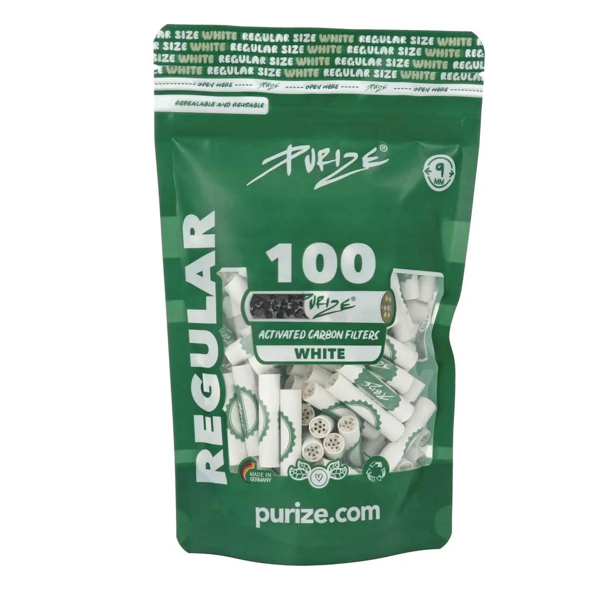 Filtro de carbón activado PURIZE® - Tamaño normal 100er