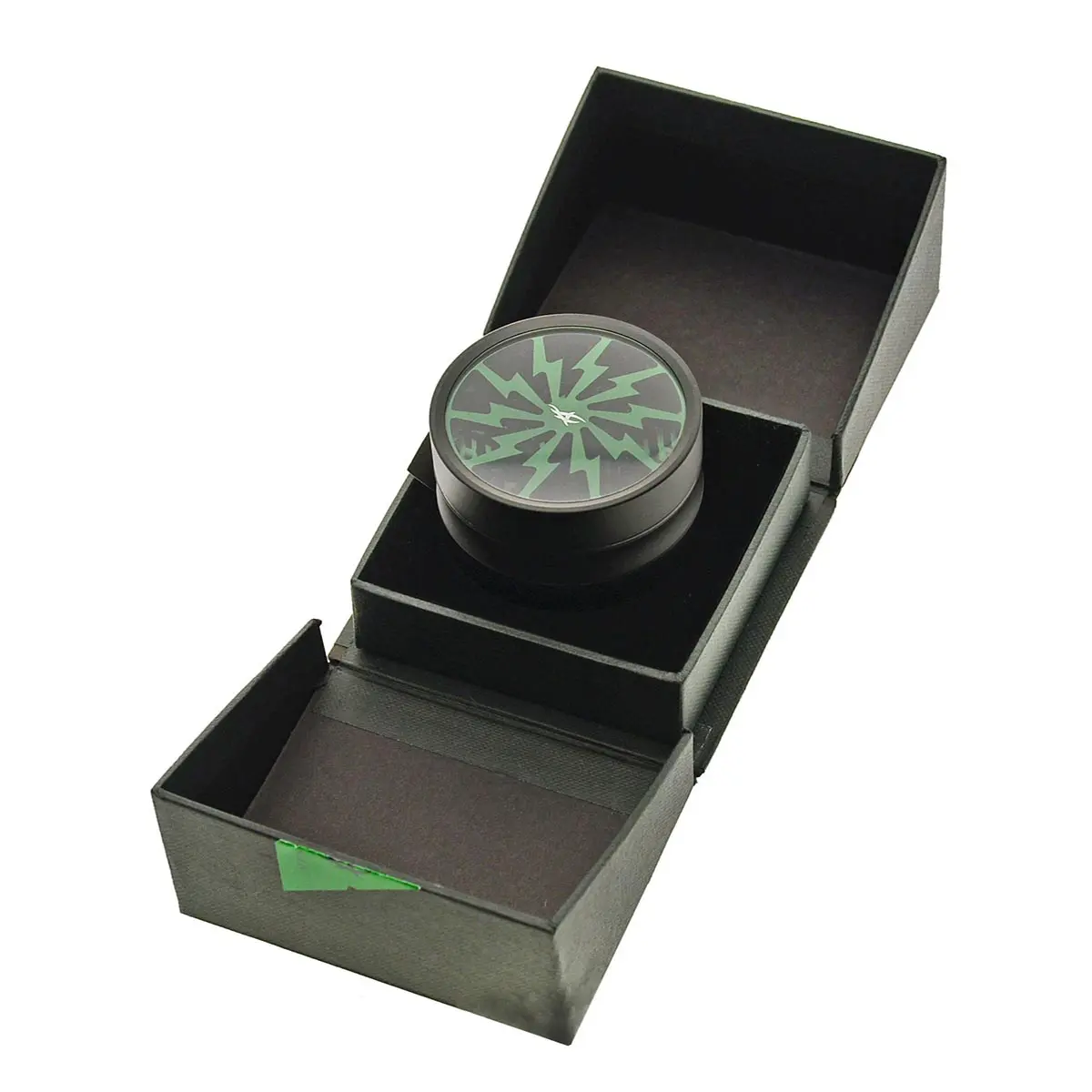 Thorinder Grinder con ventana negro / verde