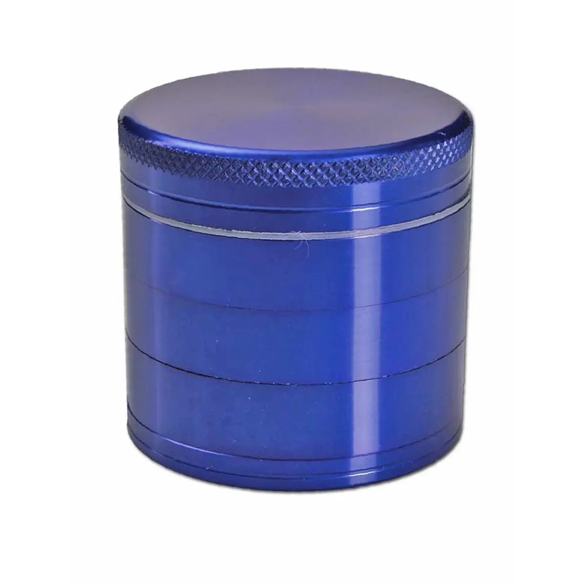 Grinder de aluminio 5 piezas con doble tamiz azul