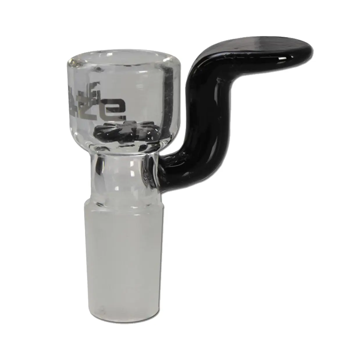 Blaze cabeza de vidrio con colador + asa 14,5 negro