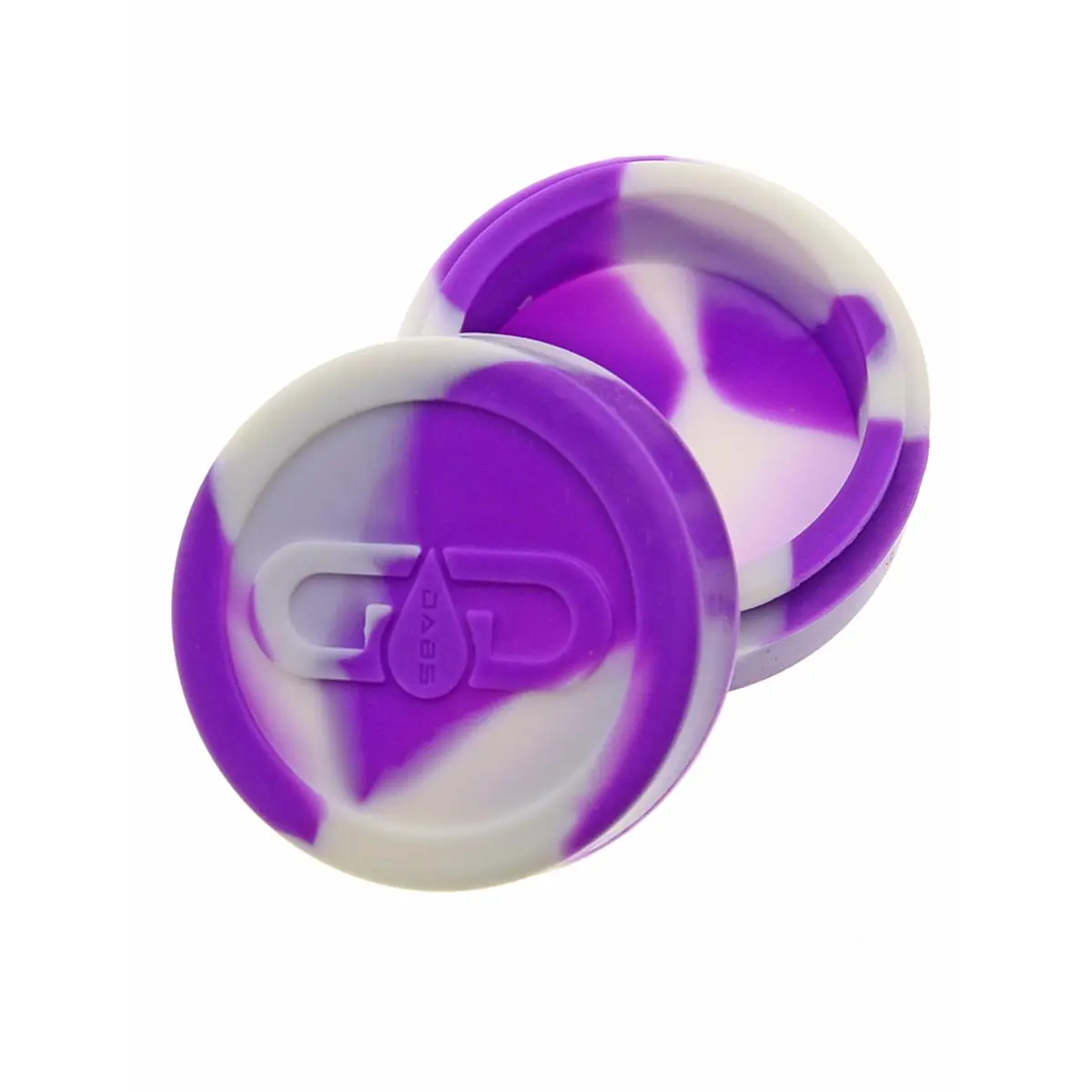 Grace Glass recipiente de silicona XL Lila-Blanco