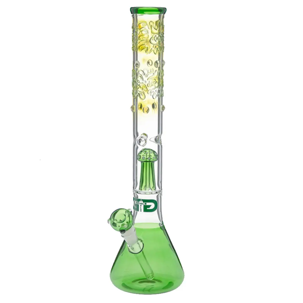 Grace Glass Bong "Playful Green Patty" 50cm