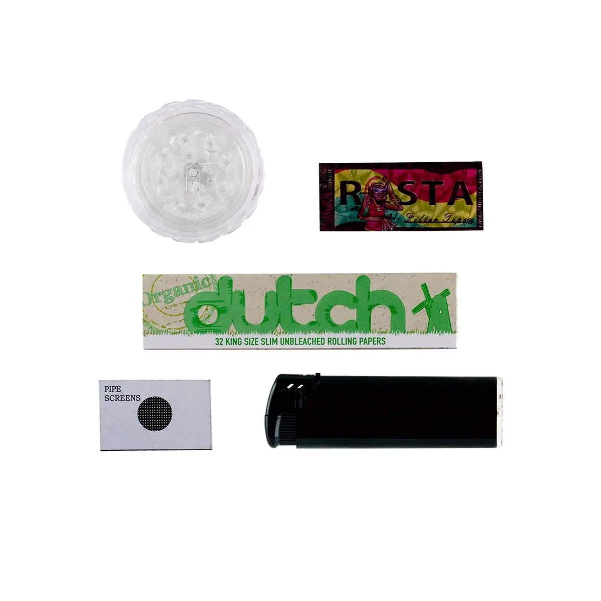 Leaf Bong Set Todo en Uno 'Rasta Lion'