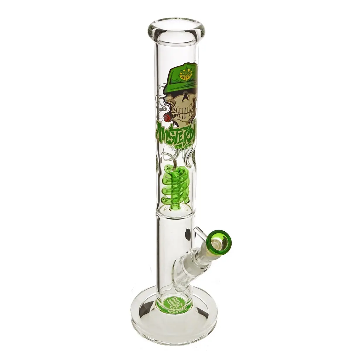 Bong Amsterdam Cráneo Recto 18.8 42cm Verde