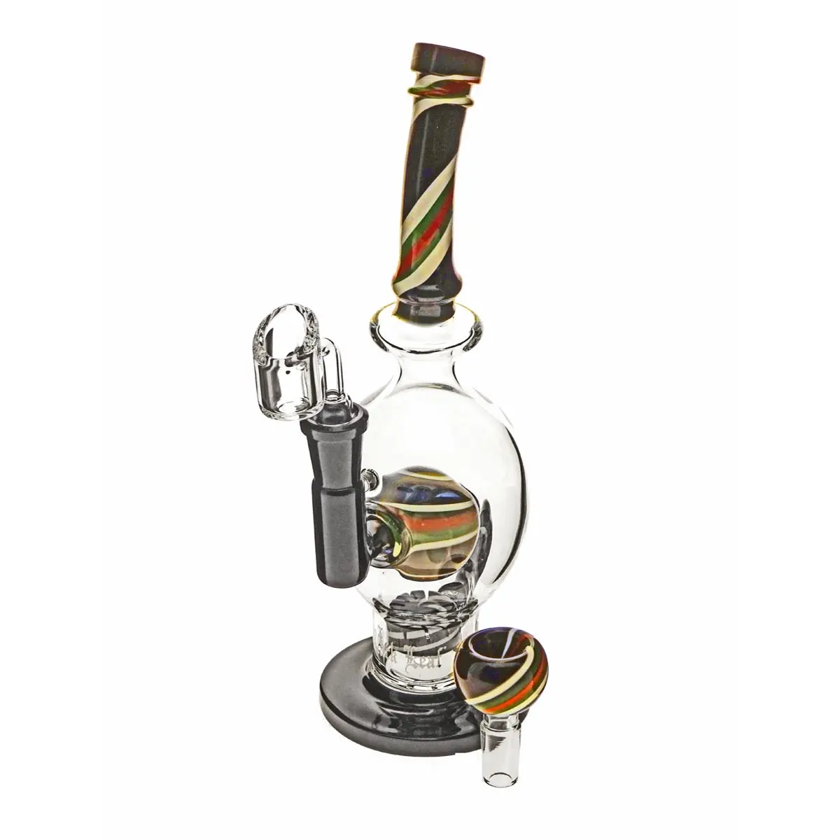 Black Leaf pipa de agua con 2x cazoleta Hierbas y Aceite