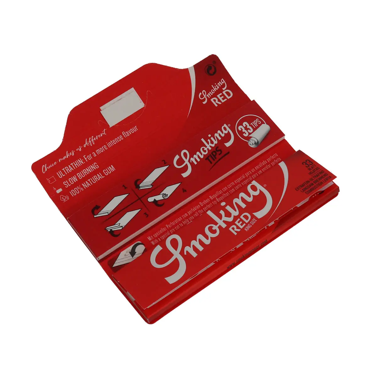 Smoking Red Kingsize papel de fumar + filtros