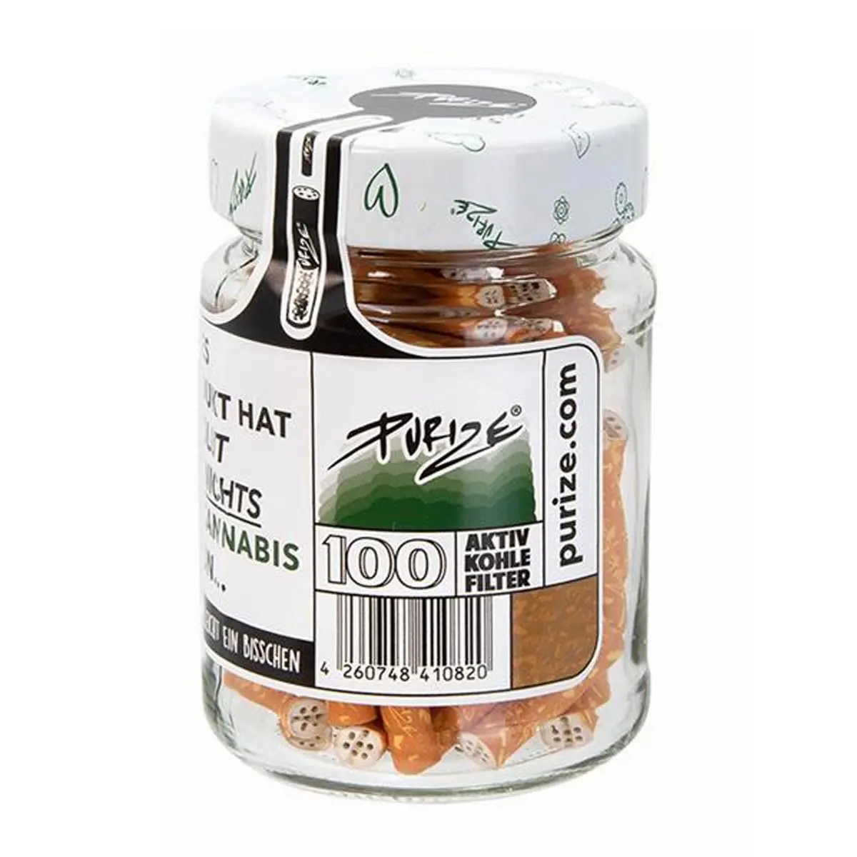 Filtro de carbón activado PURIZE® - XTRA Slim Size 100er - Spy