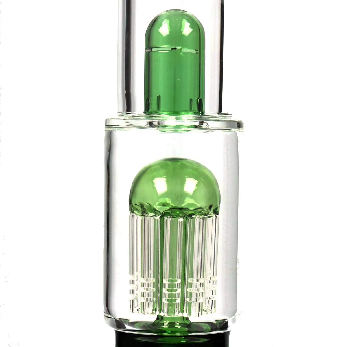 Grace bong de cristal "Prurient Green Penny" 35cm