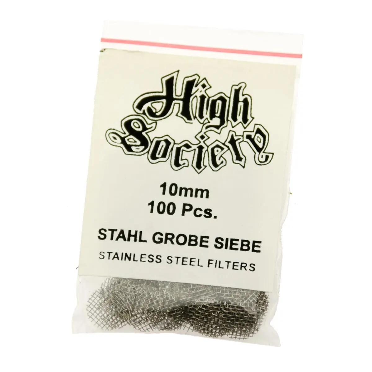 Rejilla de acero High Society - 10mm - 100 uds.