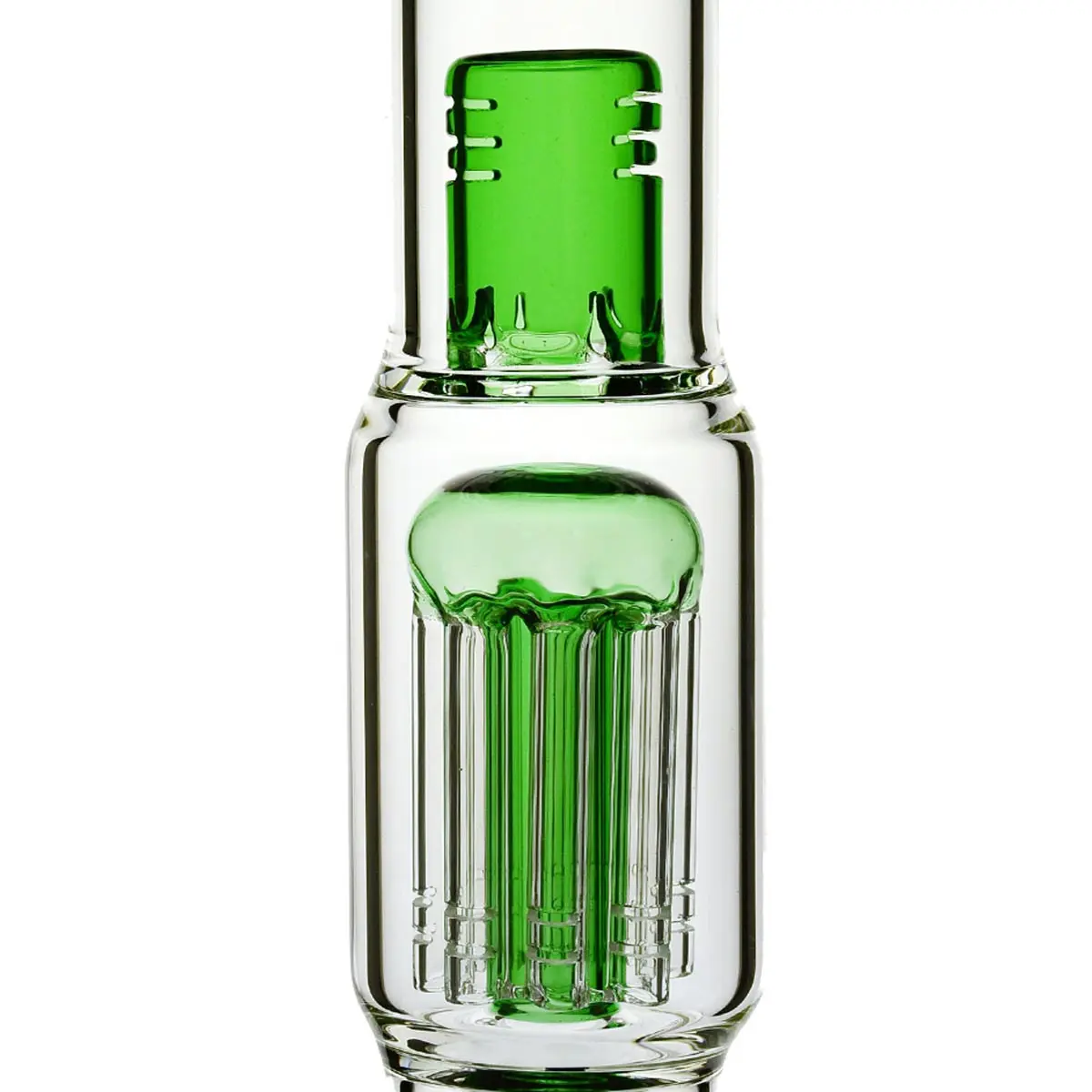 Grace bong de cristal "Prurient Green Penny" 35cm