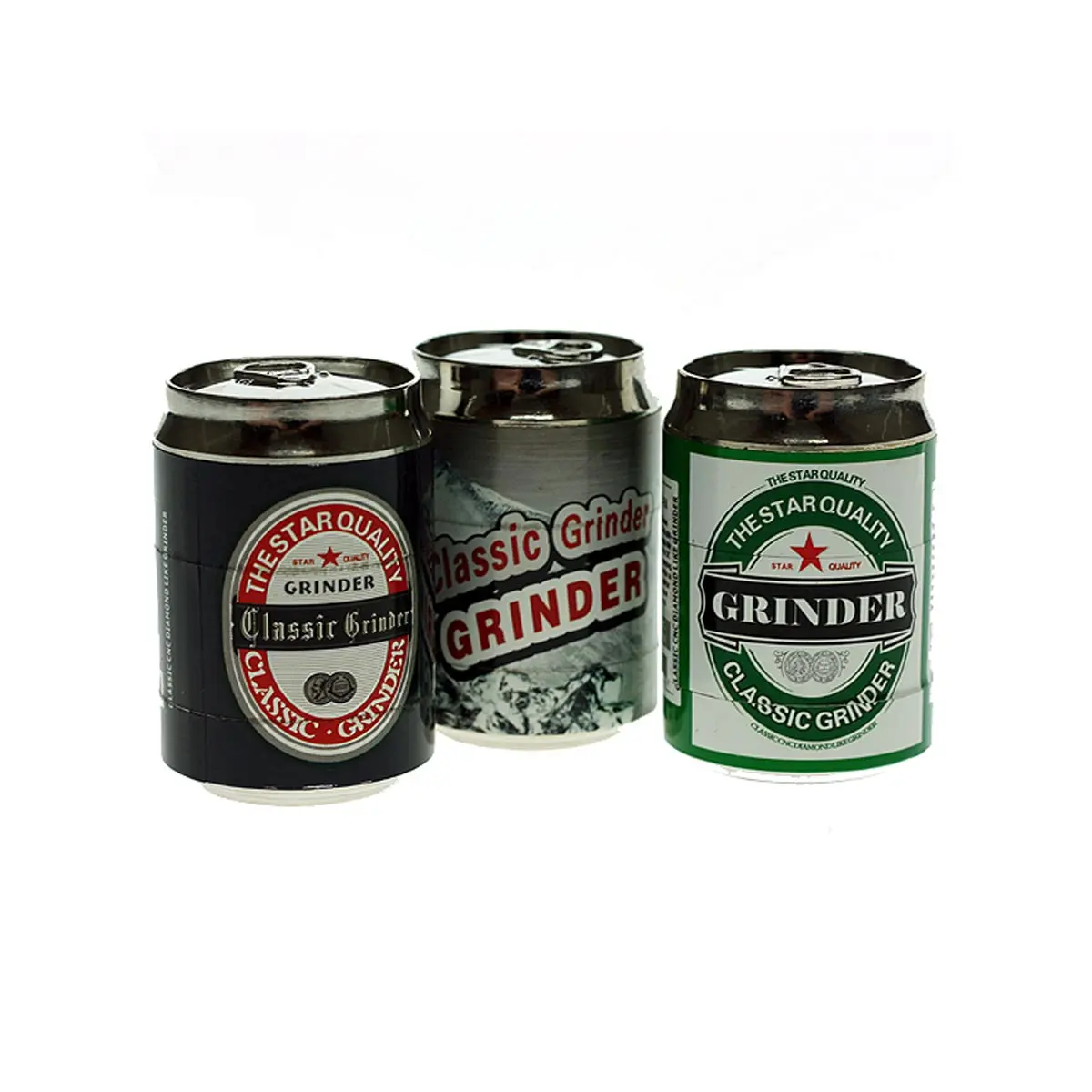 Grinder con tamiz lata de cerveza