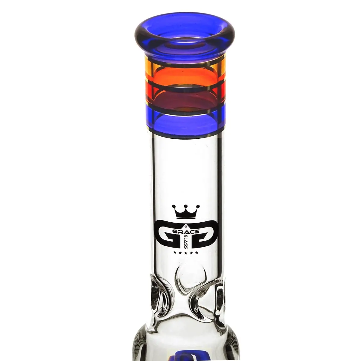 Cone GG Spyral bong de cristal 18.8 35cm azul