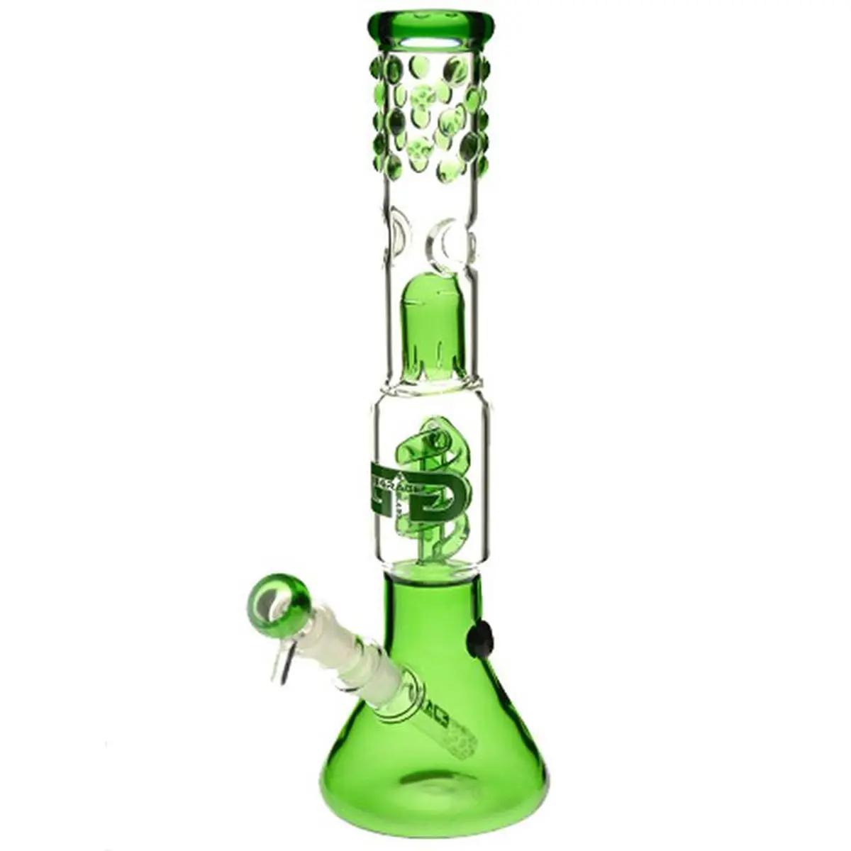 Grace bong de cristal "Lewd Green Lucy" 35cm