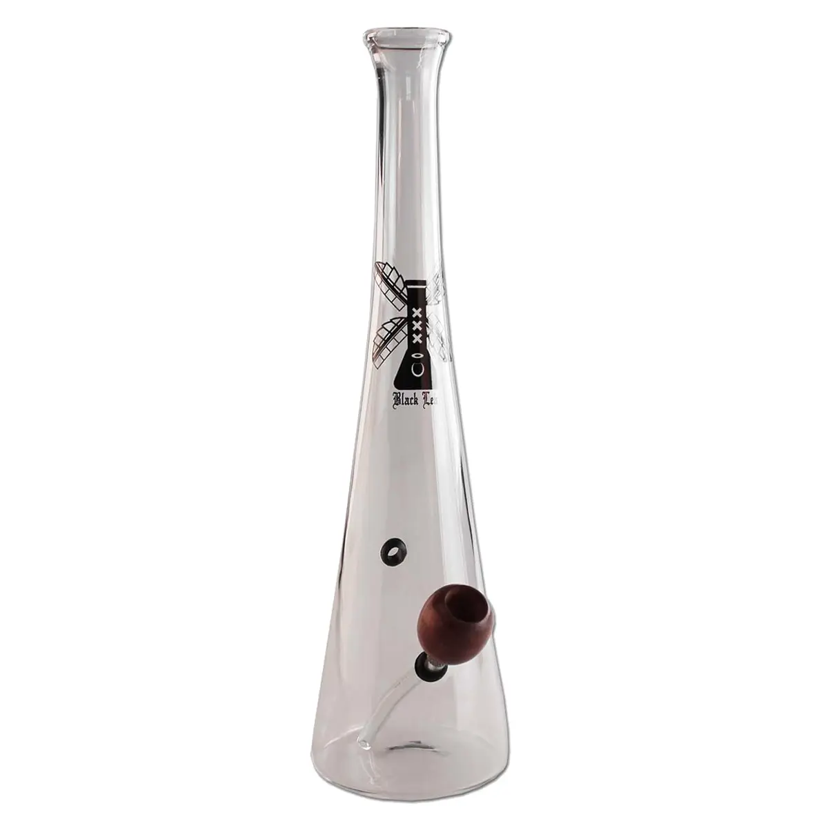 Bong holandesa de hoja negra 'Windmill' de 39 cm.