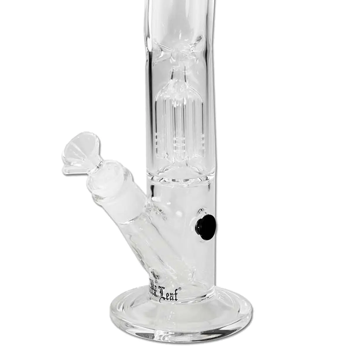 Bong de hielo Black Leaf con percolador de 4 brazos 33 cm