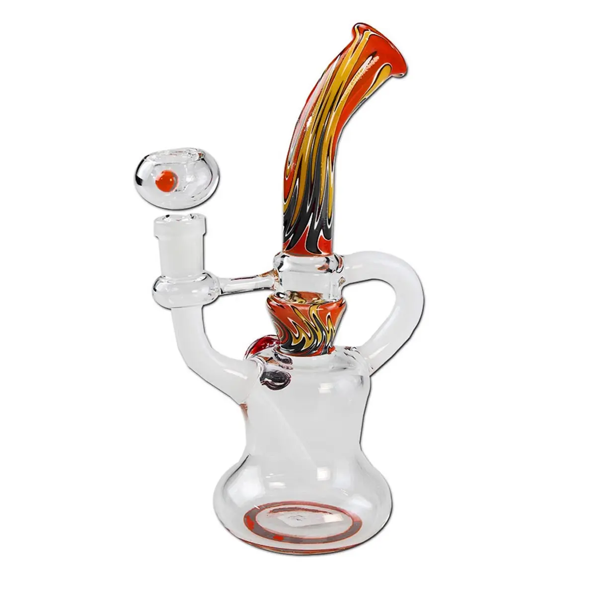 Recycler Vidrio Art Bong naranja