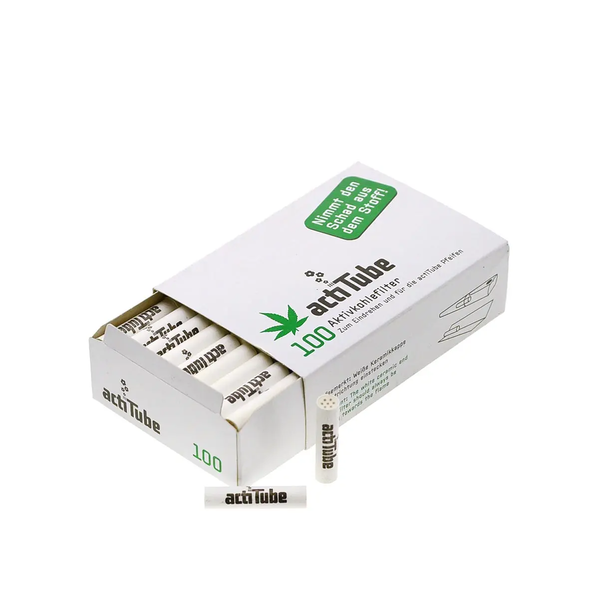actiTube filtros de carbón activado - 10 filtros 100 uds