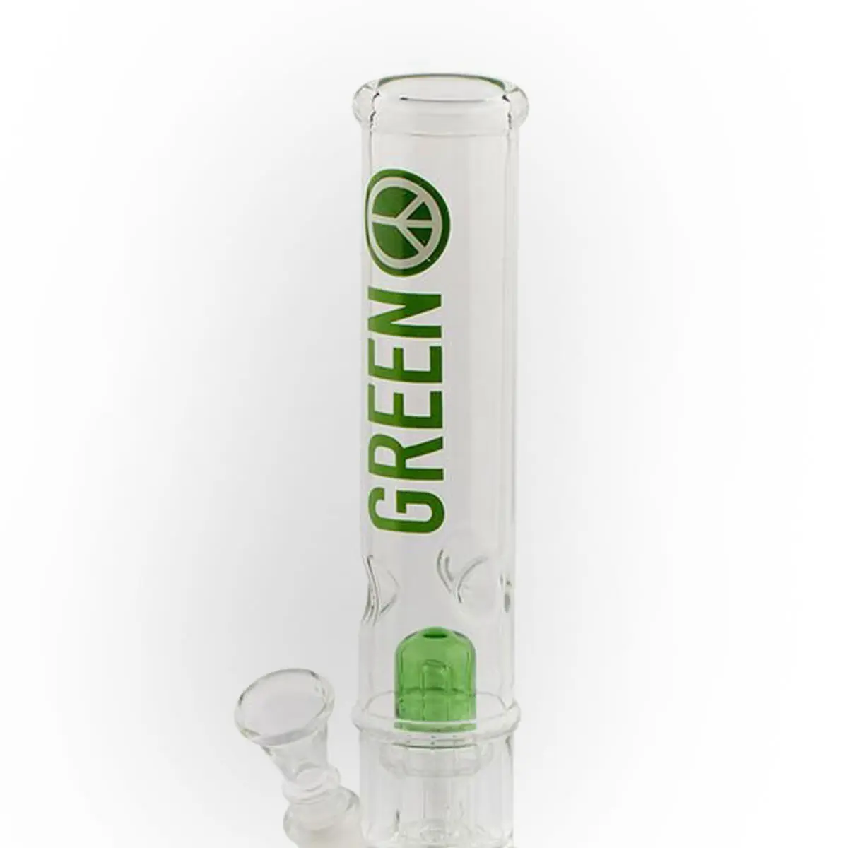 Bong 'Peace' de Greenline con percusor de cúpula de 35 cm.