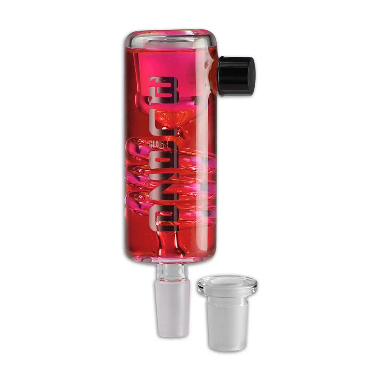 Blaze Glass 'Spiral' Refrigerador de gel 14,5/18,8 -rojo