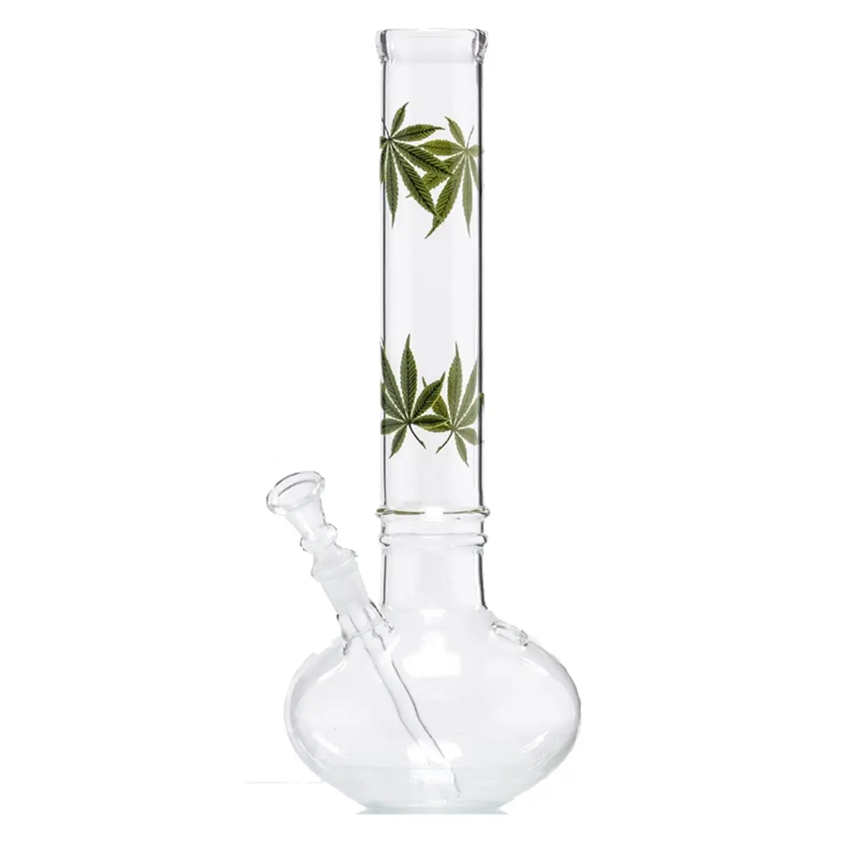 Bong multihoja con panza y ranuras de agarre 35cm 14.5