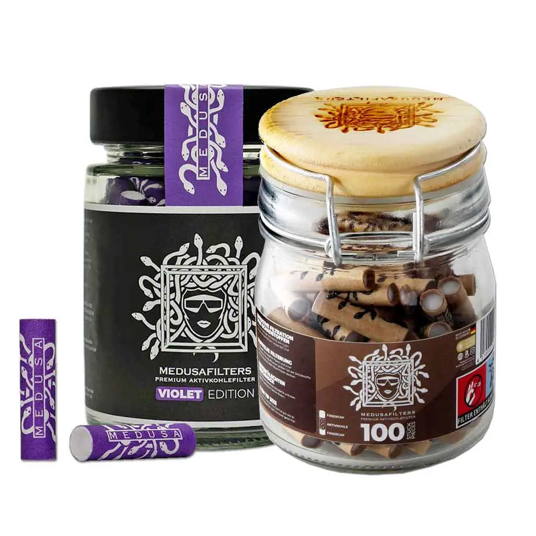 Medusa Filters Filtros de Carbón Activo 6mm 100 Unidades