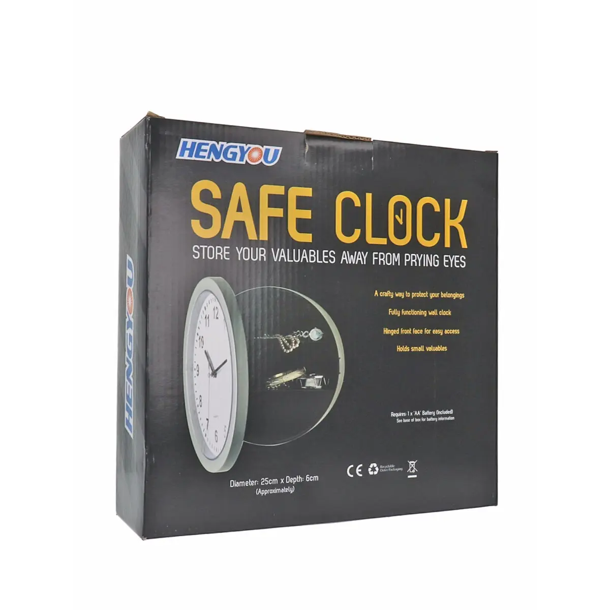 Reloj de pared con escondite secreto