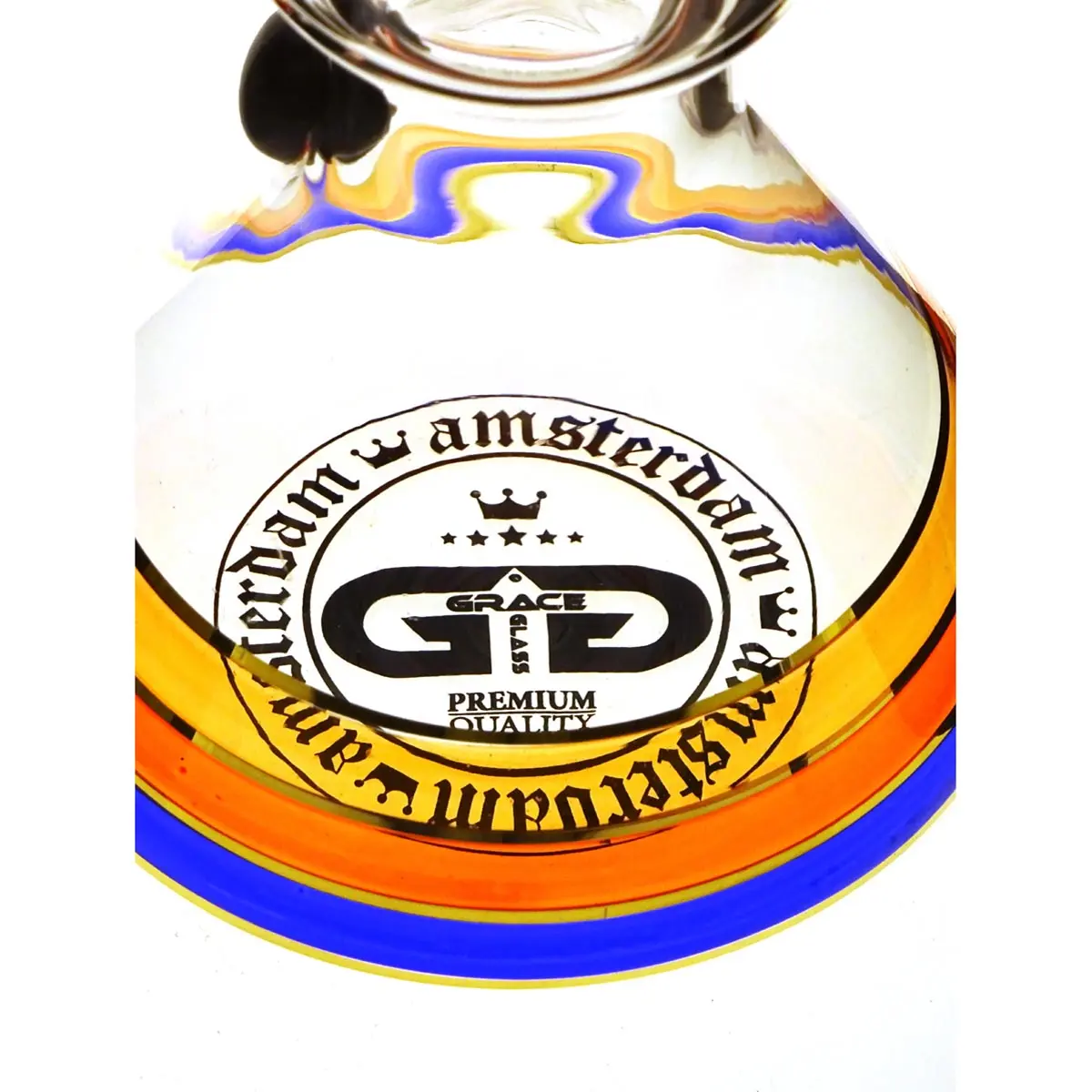Cone GG Spyral bong de cristal 18.8 35cm azul