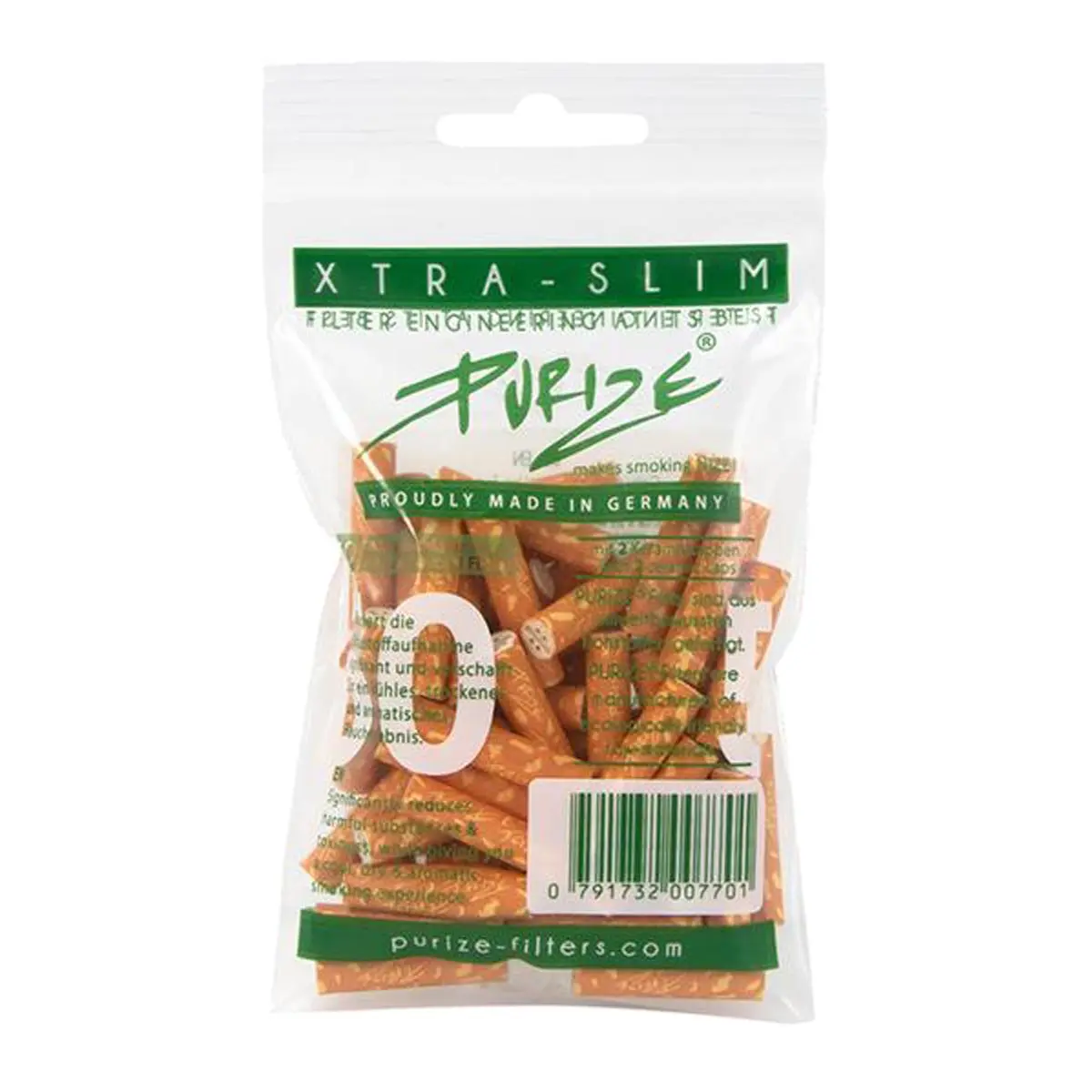 Filtro de carbón activado PURIZE® - XTRA Slim Size Spy 50er