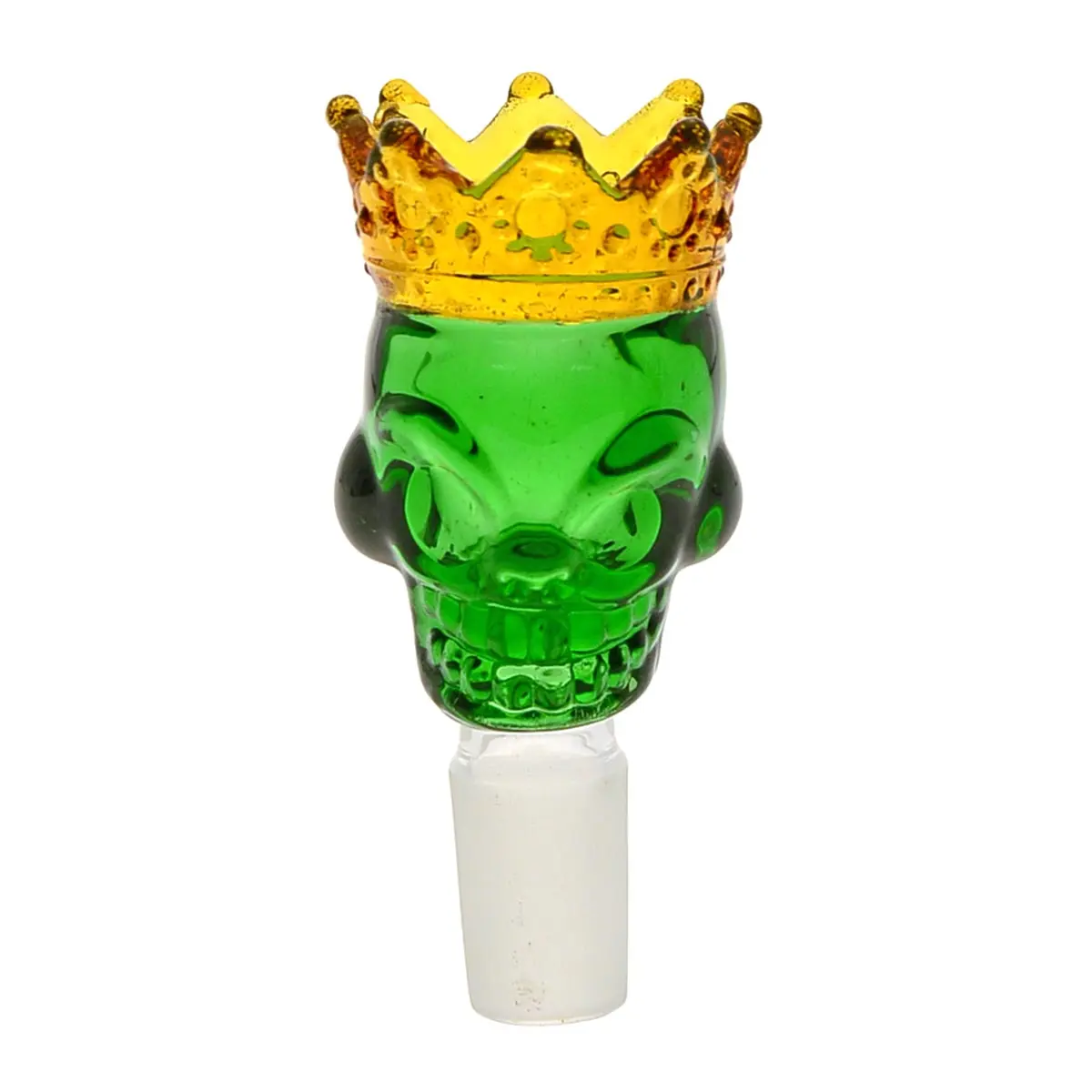 Cazoleta Skull King calavera verde / dorado