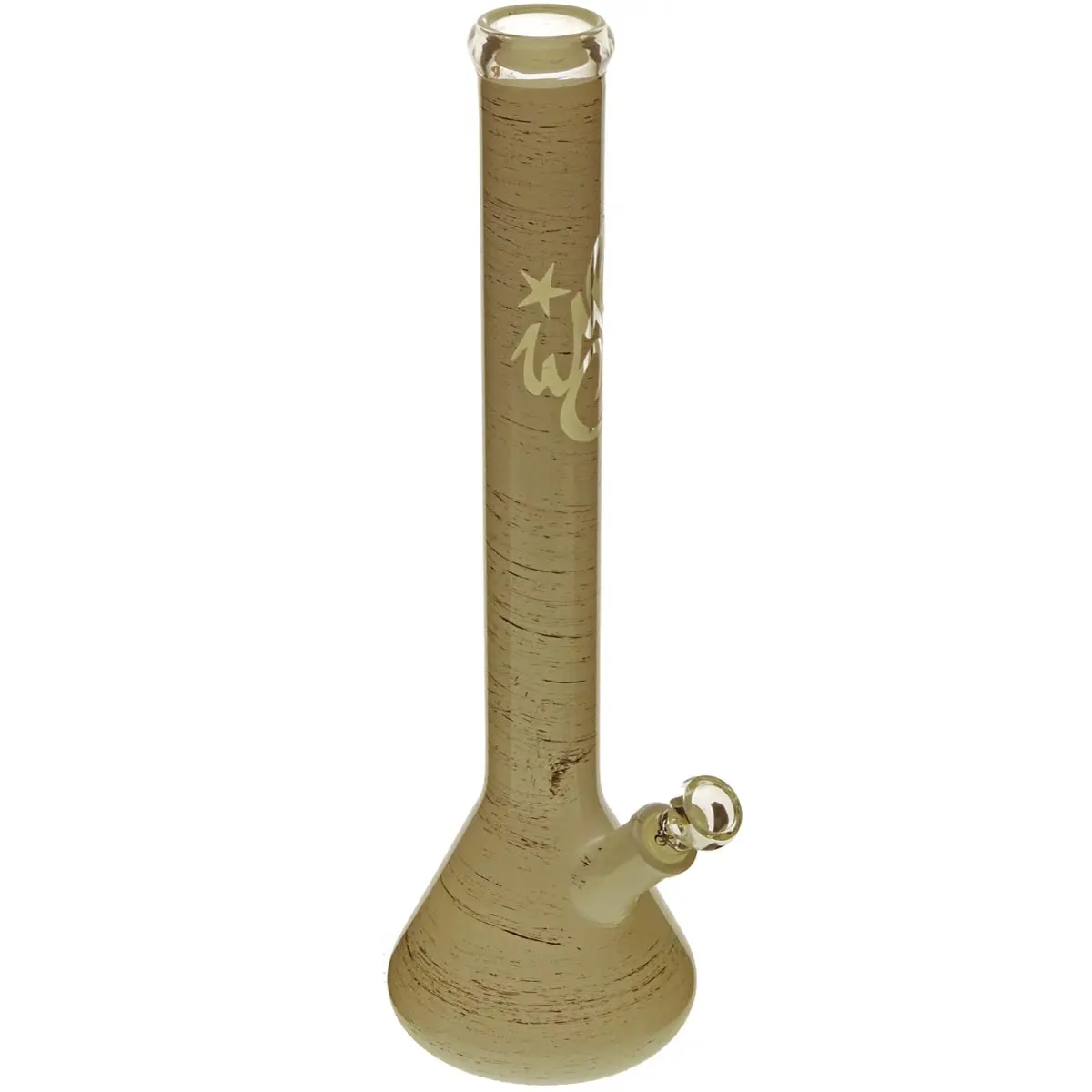 Weedstar Bong matraz de cristal 40cm BrightColor blanco
