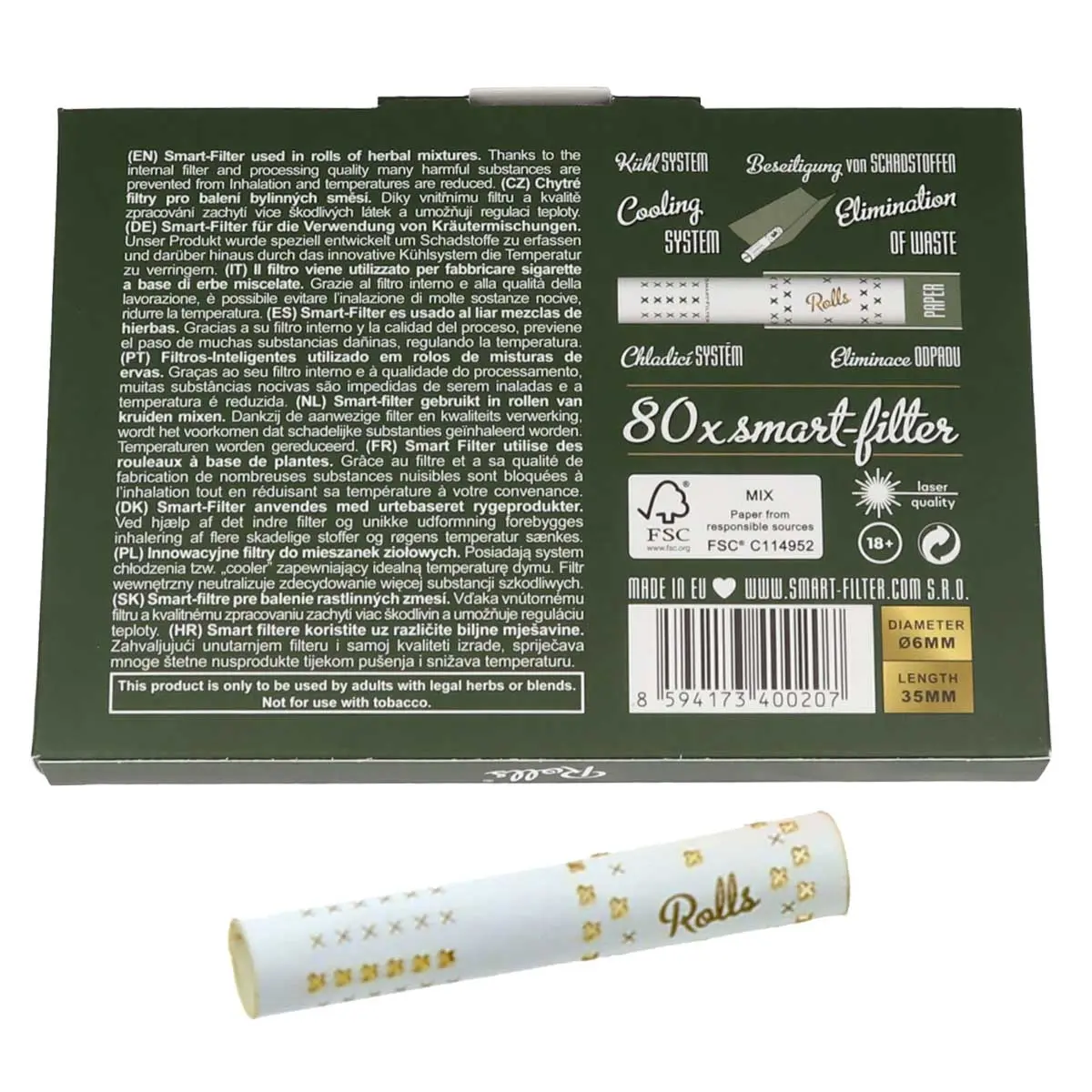 Rolls Smart Filter XL VIP Pack 6mm