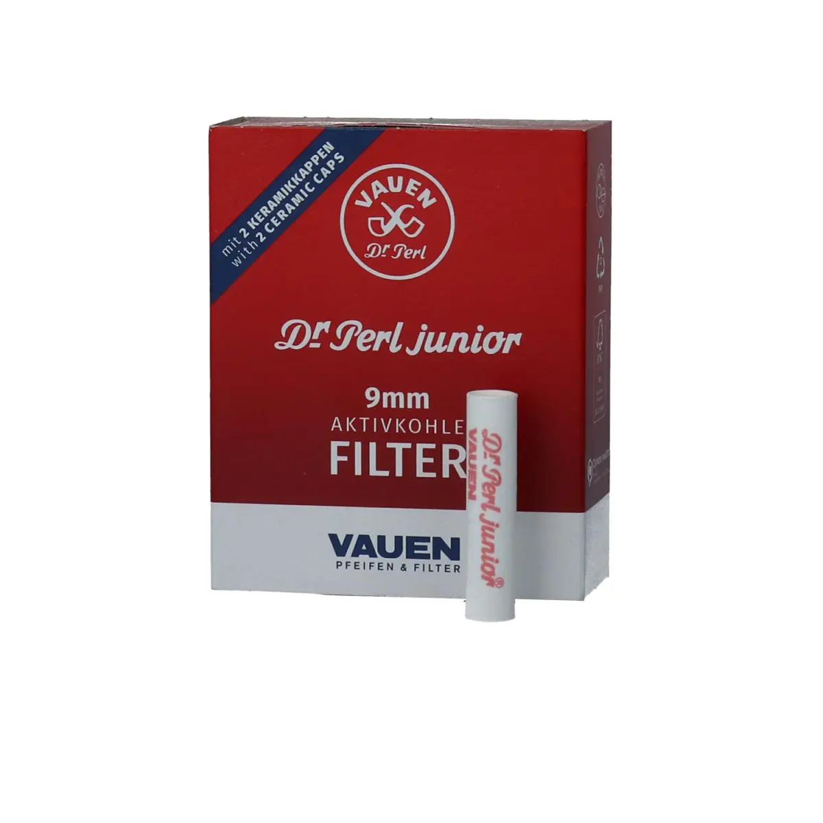 Dr. Pearl Junior filtro de carbón activado 40pcs 9mm