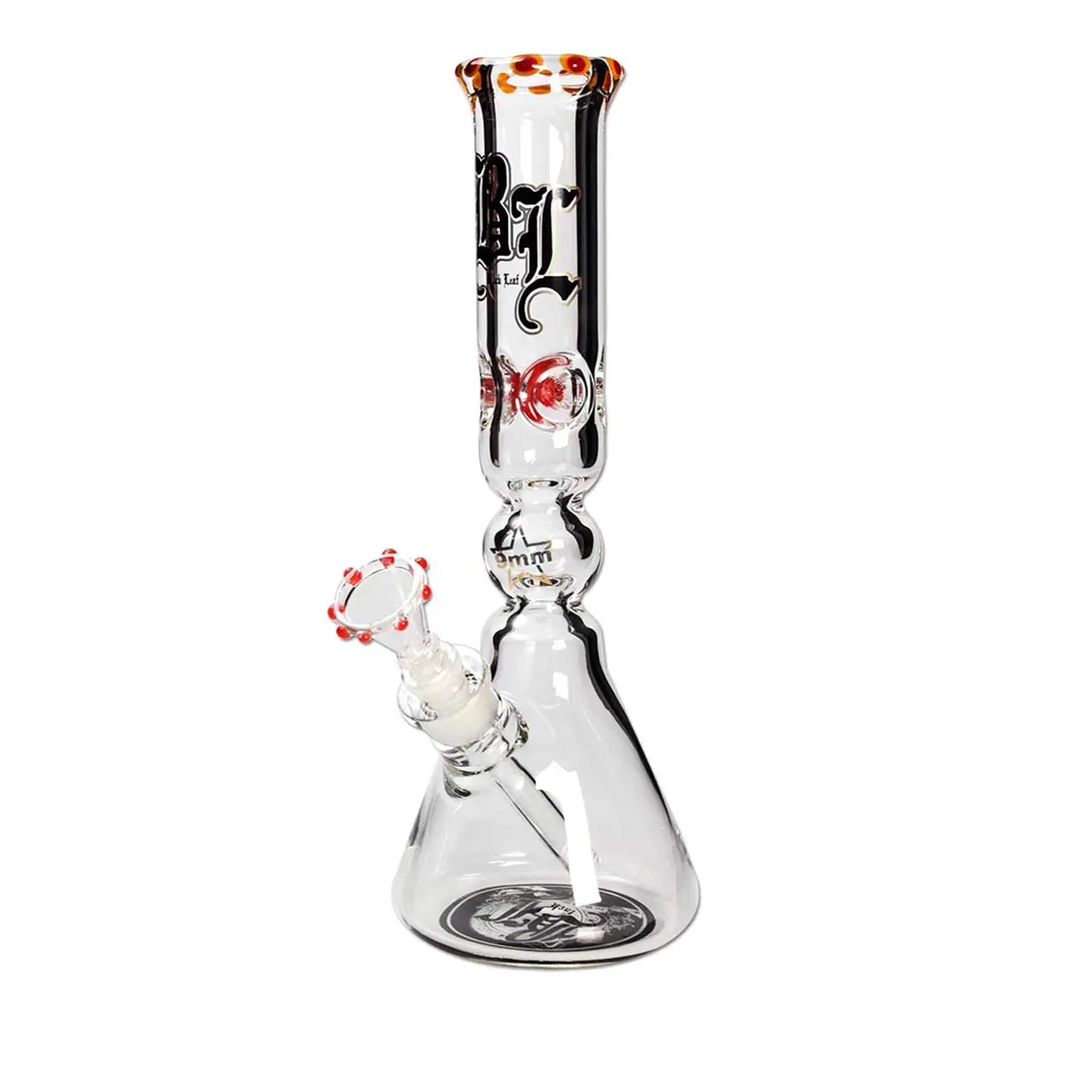 Black Leaf 9mm Bong "Sölid Smökynator" rojo/amarillo