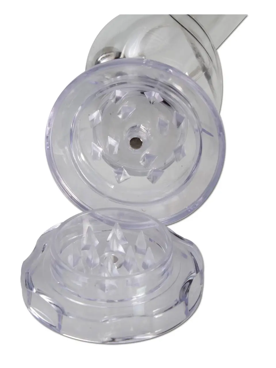 Mini Bong acrílico + molinillo 17cm "Cone"