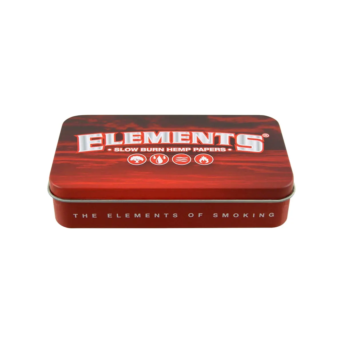 Elements Caja de metal - rojo